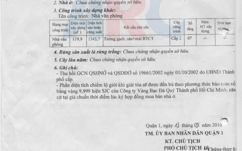 Quận 1 | Bán tòa nhà 90 Trần Đình Xu Phường Cần Kho Quận 1 DT 8,56mx22m 1 Hầm 9 Tầng  2