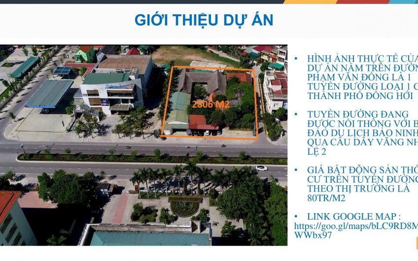 DỰ Án 2806m2 HỒ SƠ VÀ PhƯƠng Án 3